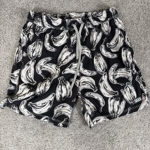 Saxx Shorts Mens L Black AOP Banana Pull ON Oh Buoy 2n1 Athletic Lined Pouch